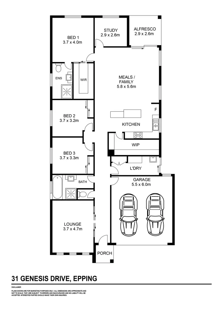 Floorplan of Homely house listing, 31 Genesis Drive, Epping VIC 3076