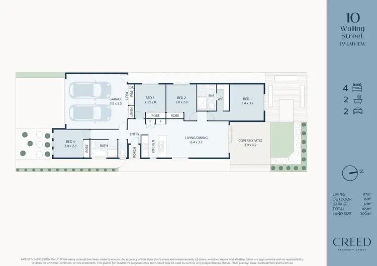 Floorplan of Homely house listing, 10 Walling Street, Palmview QLD 4553