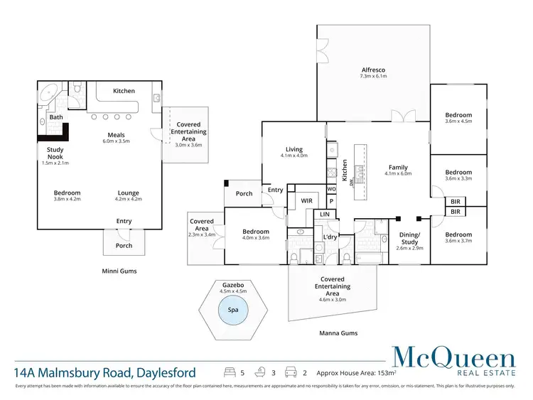 Floorplan of Homely house listing, 14A Malmsbury Road, Daylesford VIC 3460