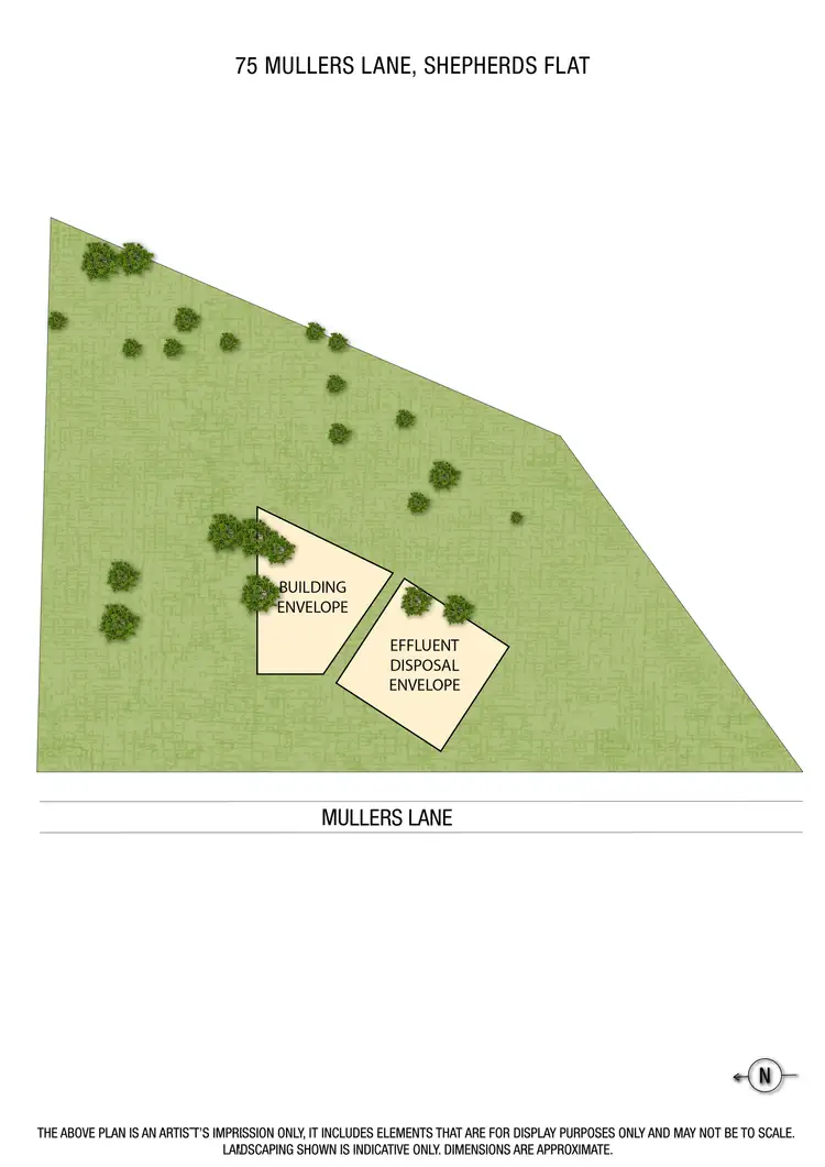 Floorplan of Homely land listing, 75 Mullers Lane, Shepherds Flat VIC 3461