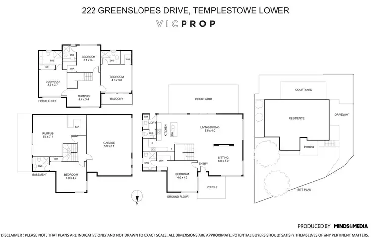 Floorplan of Homely house listing, 222 Greenslopes Drive, Templestowe Lower VIC 3107