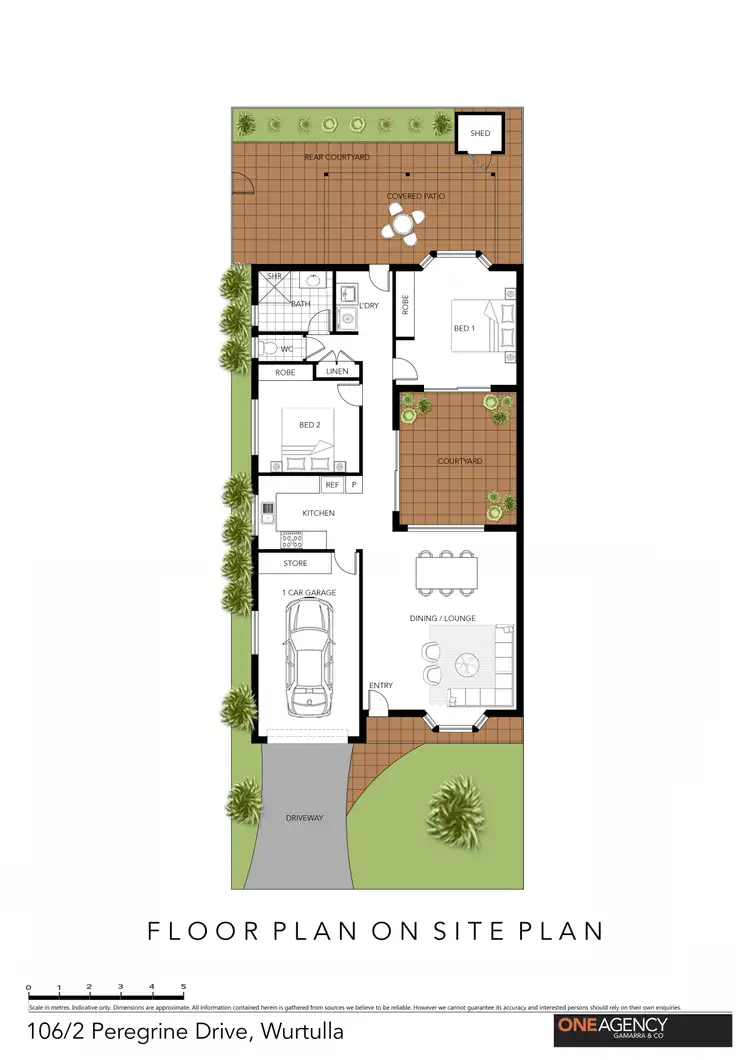 Floorplan of Homely townhouse listing, 106/2 Peregrine Drive, Wurtulla QLD 4575