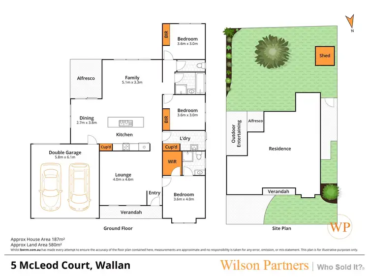 Floorplan of Homely house listing, 5 McLeod Court, Wallan VIC 3756
