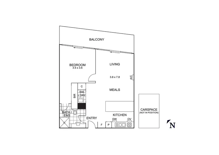 Floorplan of Homely apartment listing, 9/541 Main Street, Mordialloc VIC 3195
