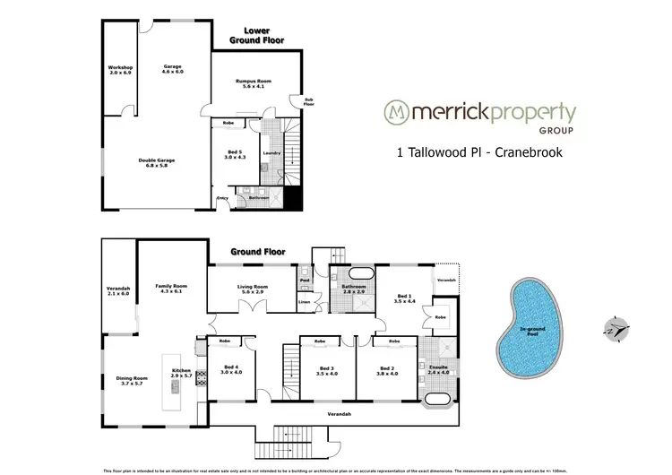 Floorplan of Homely house listing, 1 Tallowood Place, Cranebrook NSW 2749