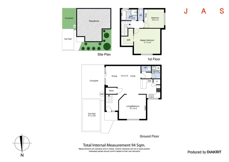 Floorplan of Homely townhouse listing, 1A Dove Street, West Footscray VIC 3012