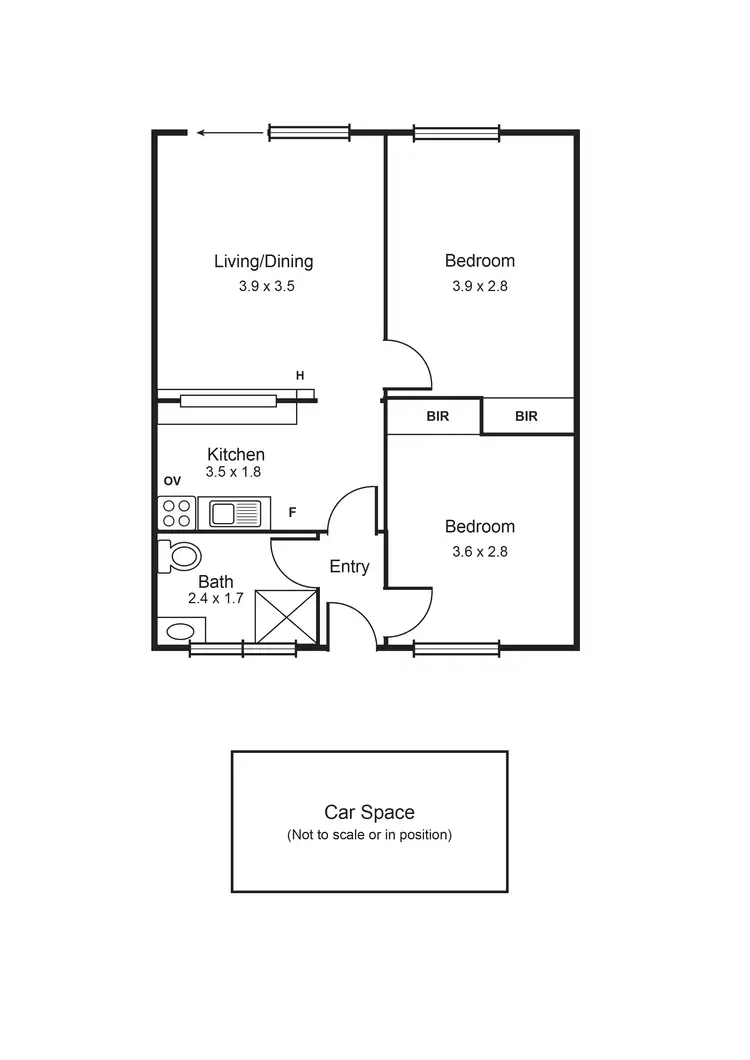 Floorplan of Homely apartment listing, 4/160 Grange Road, Carnegie VIC 3163