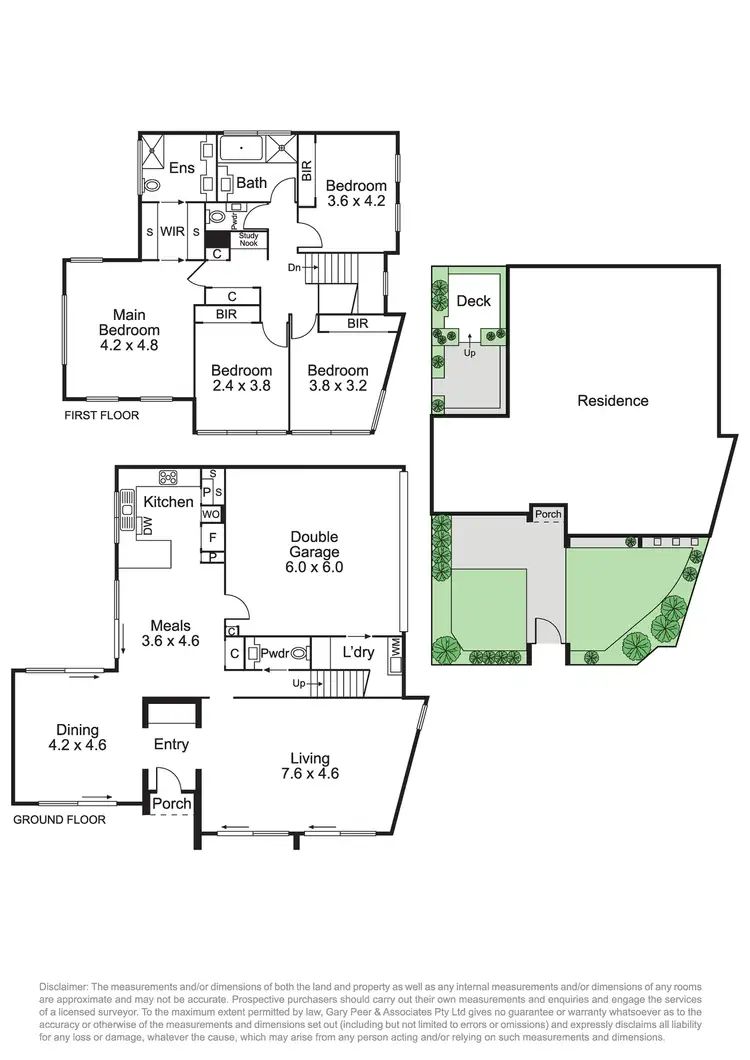 Floorplan of Homely townhouse listing, 1/3 Wilgra Crescent, Caulfield VIC 3162