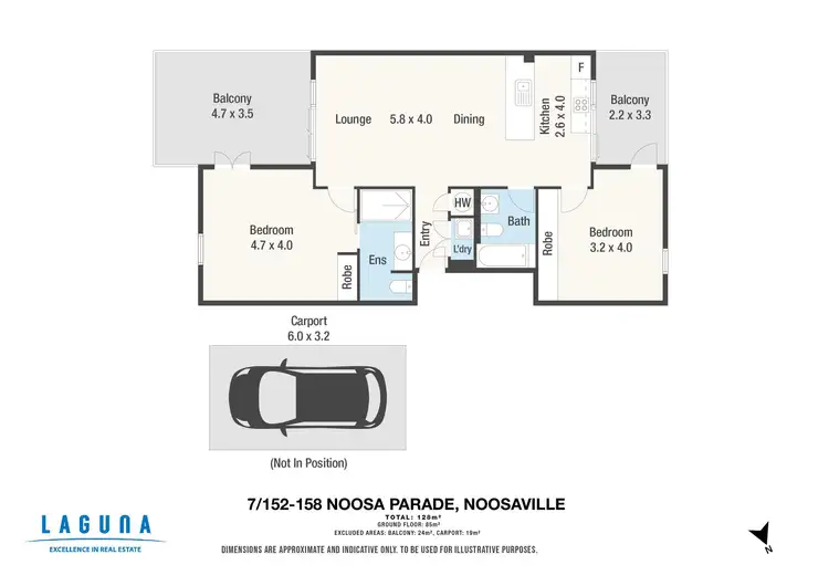 Floorplan of Homely unit listing, 7/152-158 Noosa Parade, Noosaville QLD 4566