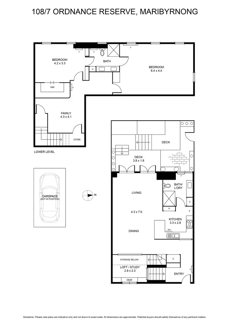 Floorplan of Homely apartment listing, 108/7 Ordnance Reserve, Maribyrnong VIC 3032