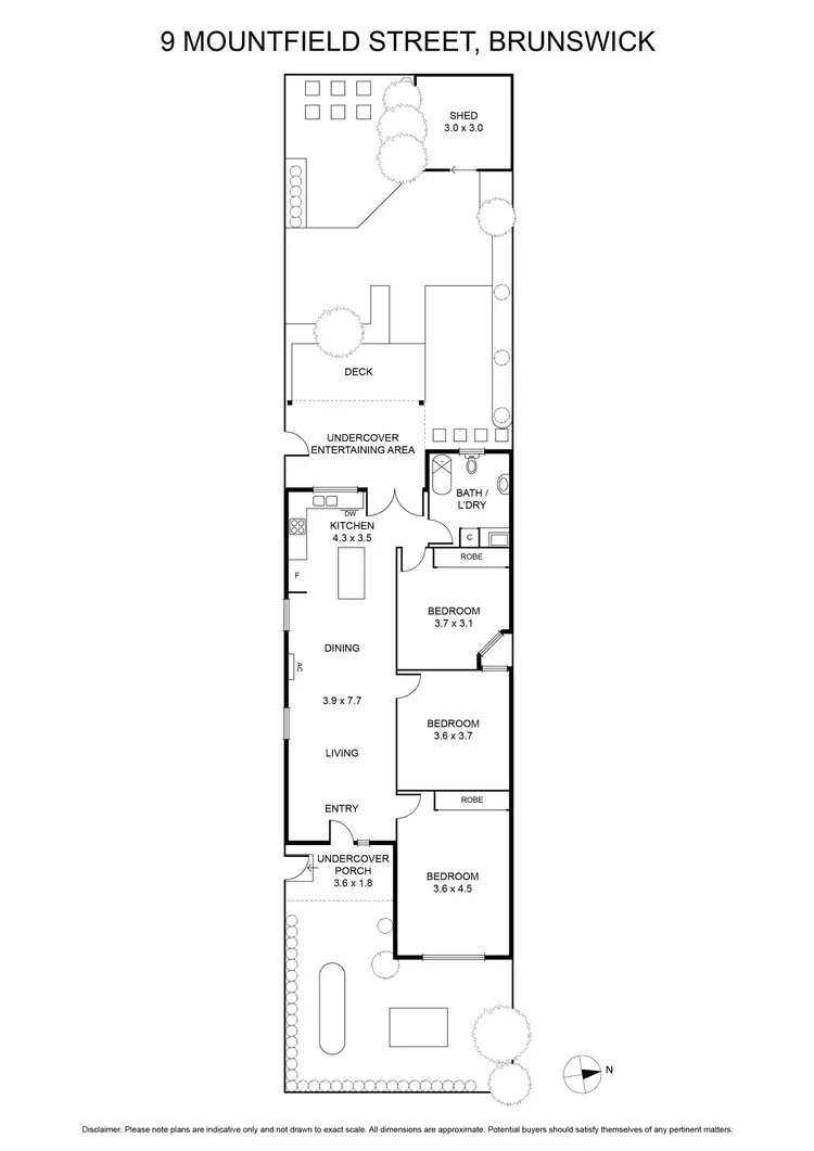 Floorplan of Homely house listing, 9 Mountfield Street, Brunswick VIC 3056