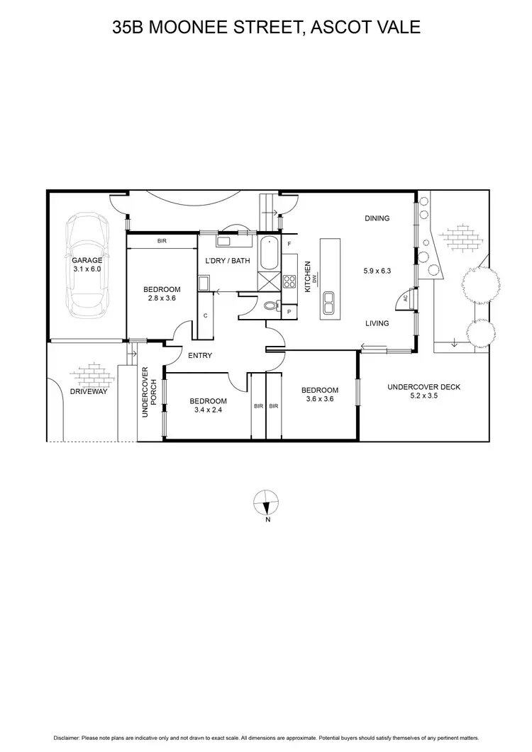 Floorplan of Homely unit listing, 35B Moonee Street, Ascot Vale VIC 3032
