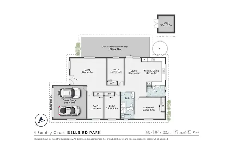Floorplan of Homely house listing, 4 Sandoy Court, Bellbird Park QLD 4300