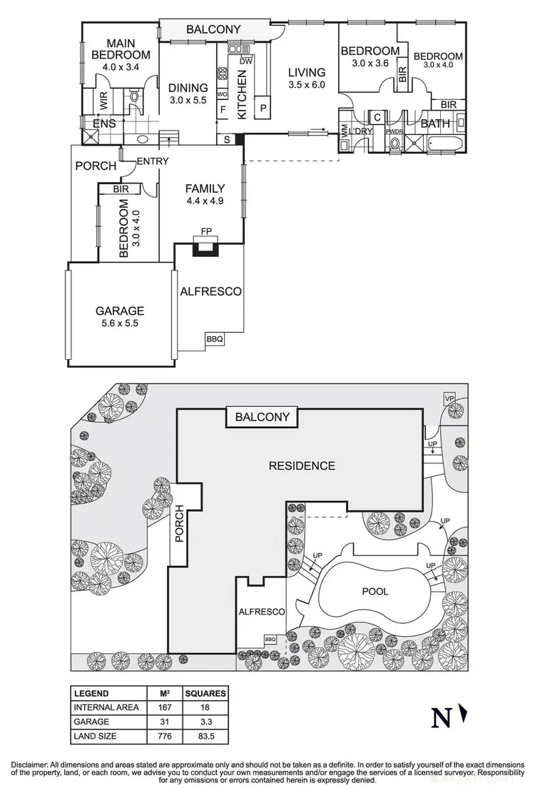 Floorplan of Homely house listing, 1 Silvana Court, Doncaster East VIC 3109