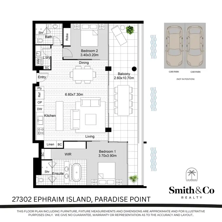 Floorplan of Homely unit listing, 27304/2 Ephraim Island, Paradise Point QLD 4216