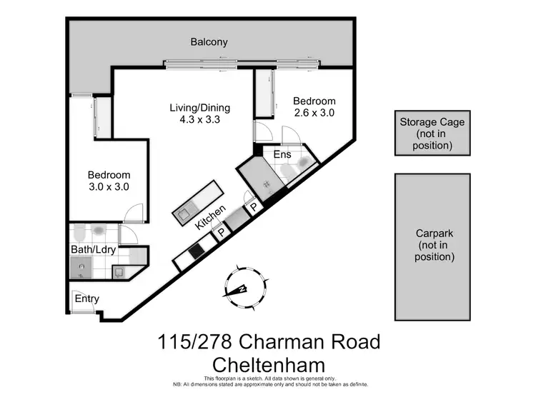 Floorplan of Homely apartment listing, 115/278 Charman Road, Cheltenham VIC 3192