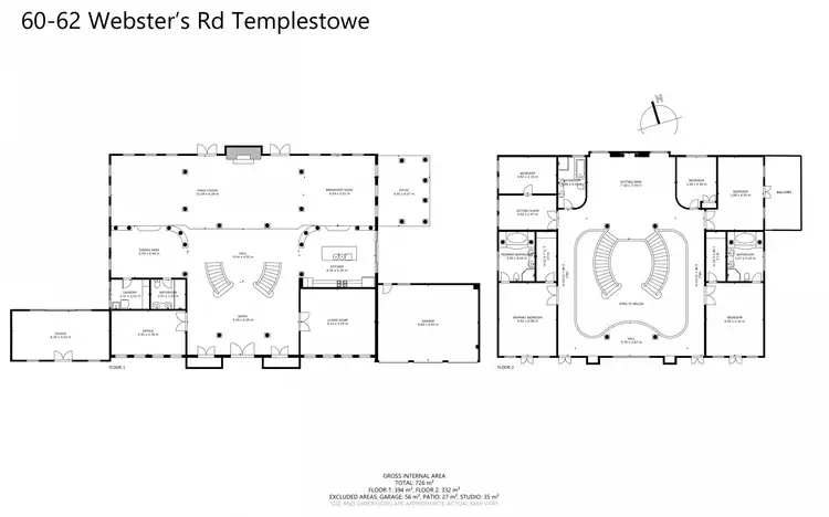 Floorplan of Homely house listing, 60-62 Websters Road, Templestowe VIC 3106