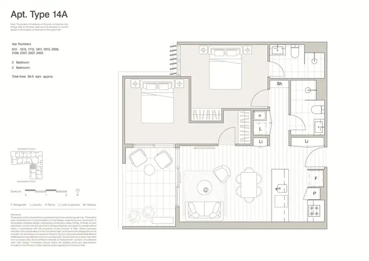 Floorplan of Homely apartment listing, 2009/259 Normanby Road, South Melbourne VIC 3205