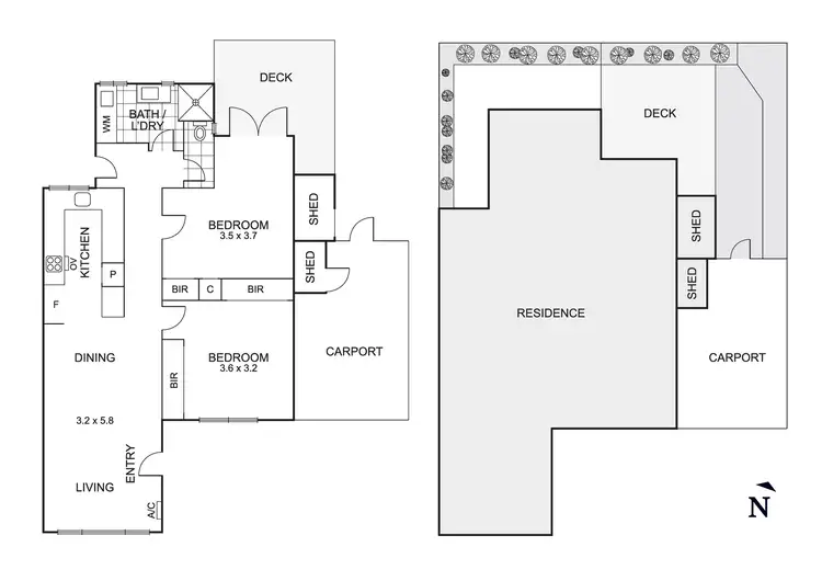 Floorplan of Homely unit listing, 5/5 John Street, Mordialloc VIC 3195