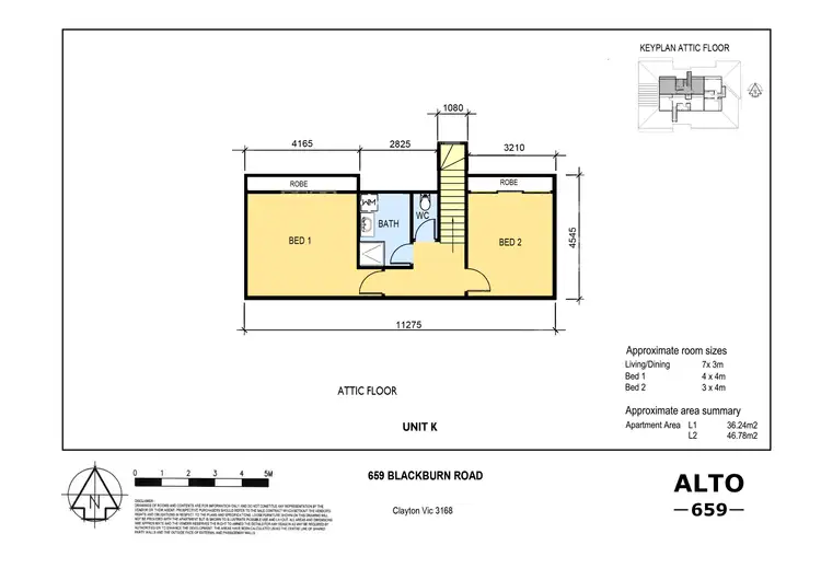Floorplan of Homely apartment listing, 9/659 Blackburn Road, Clayton VIC 3168