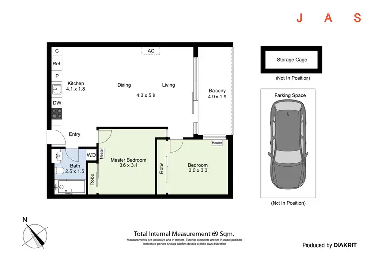 Floorplan of Homely apartment listing, 33/12 Crefden Street, Maidstone VIC 3012