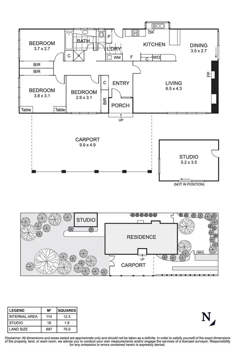 Floorplan of Homely house listing, 18 Columba Street, Balwyn North VIC 3104