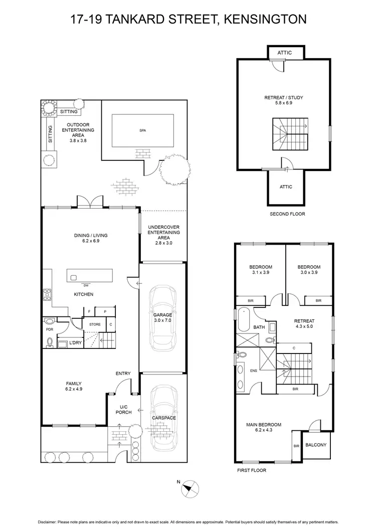 Floorplan of Homely house listing, 17-19 Tankard Street, Kensington VIC 3031