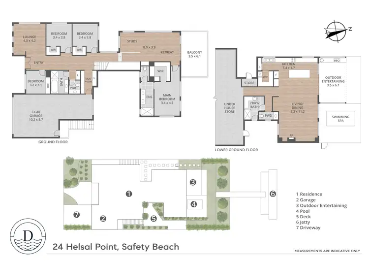 Floorplan of Homely house listing, 24 Helsal Point, Safety Beach VIC 3936