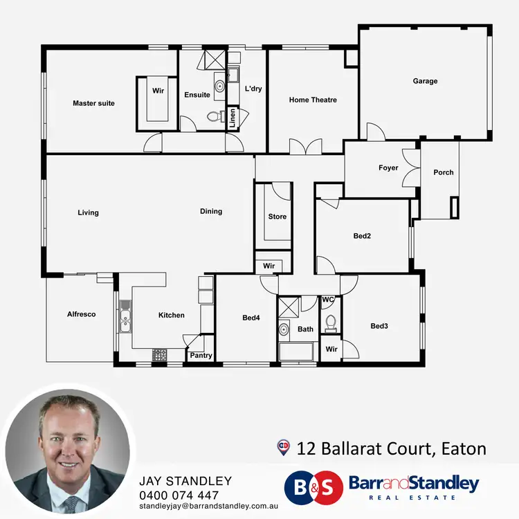 Floorplan of Homely house listing, 12 Ballarat Court, Eaton WA 6232