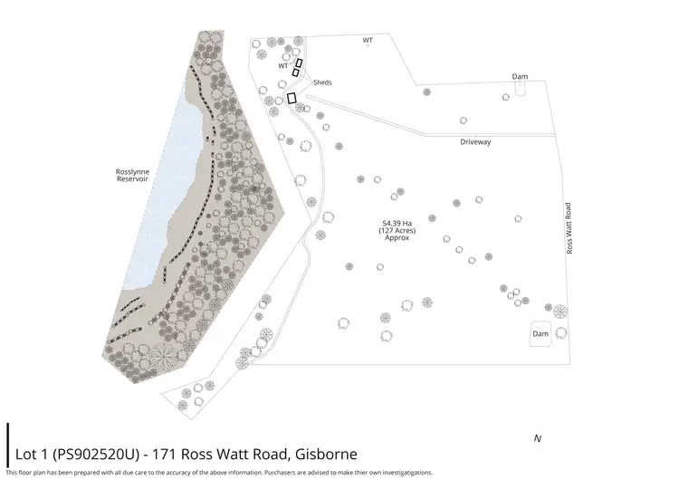 Floorplan of Homely rural property listing, 171 Ross Watt Road, Gisborne VIC 3437