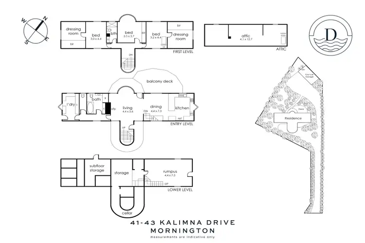Floorplan of Homely house listing, 43 Kalimna Drive, Mornington VIC 3931
