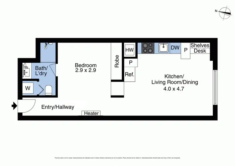 Floorplan of Homely apartment listing, 302/29 Market Street, Melbourne VIC 3000