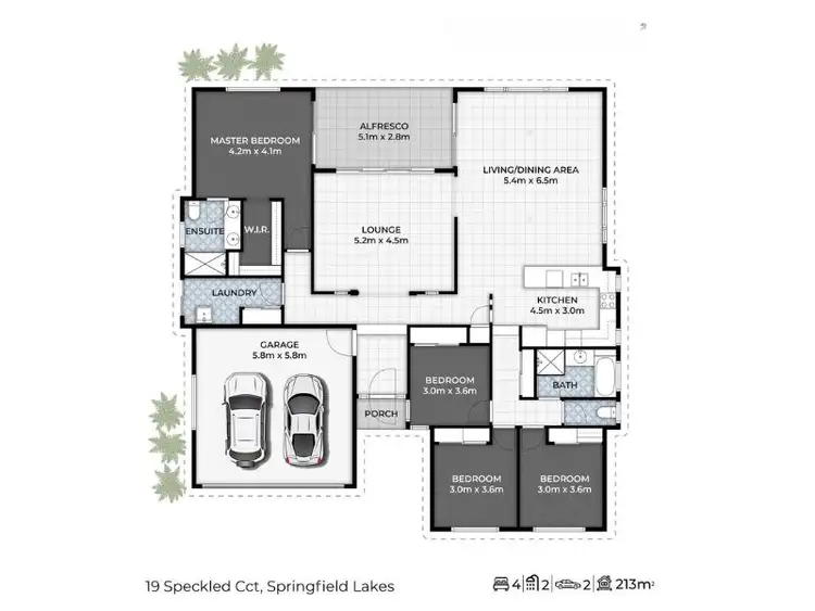 Floorplan of Homely house listing, 19 SPECKLED Circuit, Springfield Lakes QLD 4300