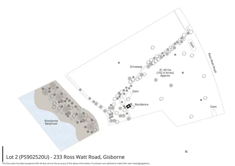 Floorplan of Homely rural property listing, 233 Ross Watt Road, Gisborne VIC 3437