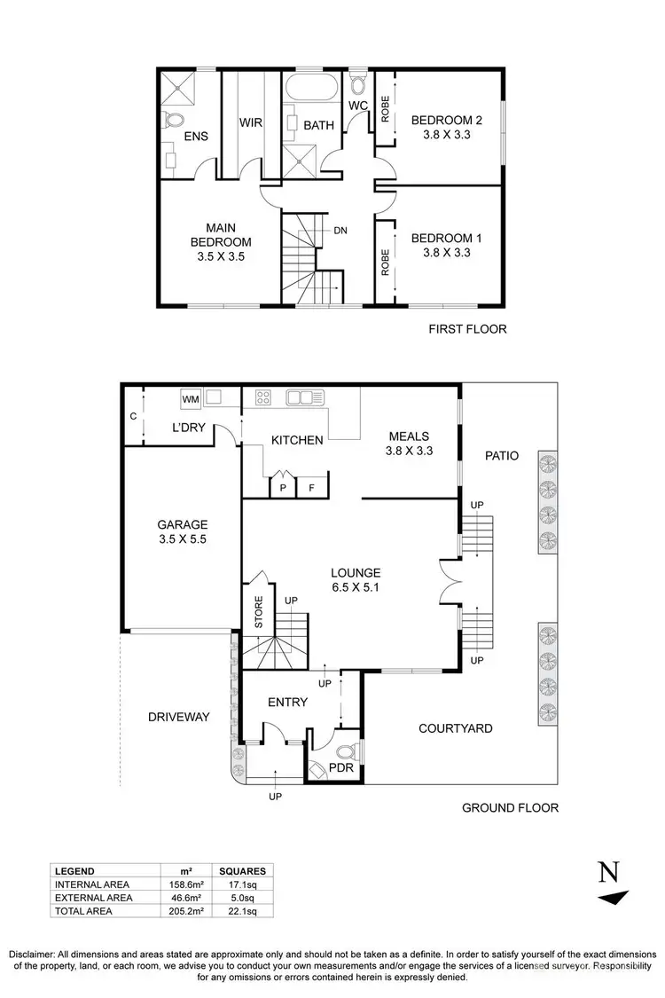 Floorplan of Homely townhouse listing, 4/7 Court Street, Box Hill VIC 3128