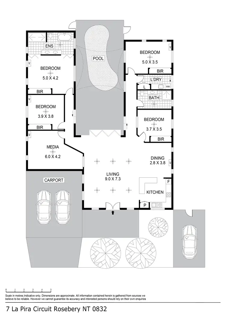 Floorplan of Homely house listing, 7 La Pira Circuit, Rosebery NT 832