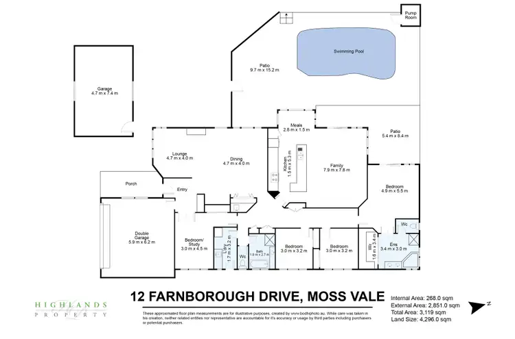 Floorplan of Homely house listing, 12 Farnborough Drive, Moss Vale NSW 2577