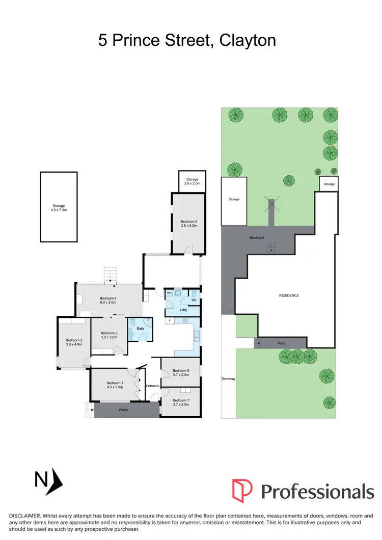 Floorplan of Homely house listing, 5 Prince Street, Clayton VIC 3168