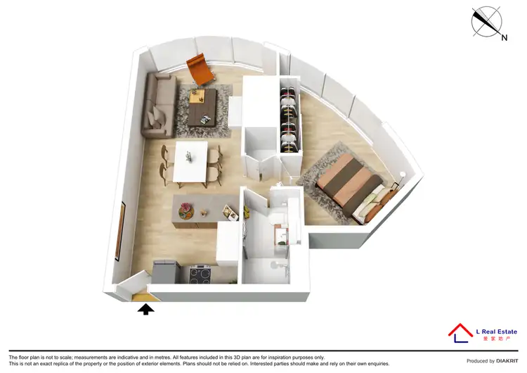 Floorplan of Homely apartment listing, 4009/299 King Street, Melbourne VIC 3000
