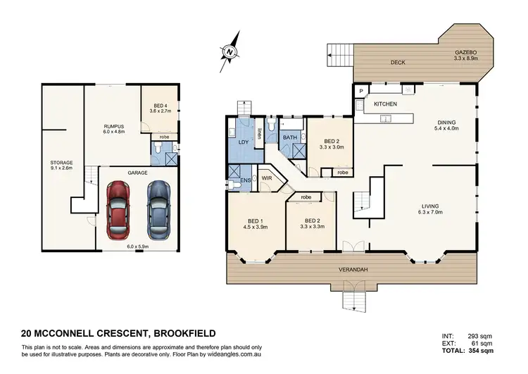 Floorplan of Homely house listing, 20 Mcconnell Crescent, Brookfield QLD 4069