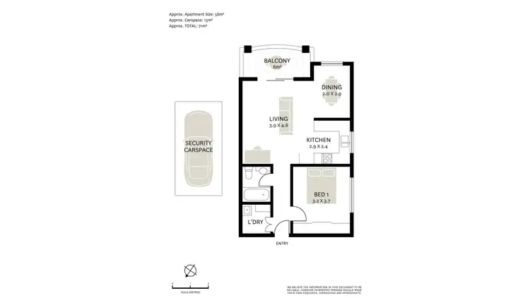Floorplan of Homely apartment listing, 7/36A Prince Street, Randwick NSW 2031