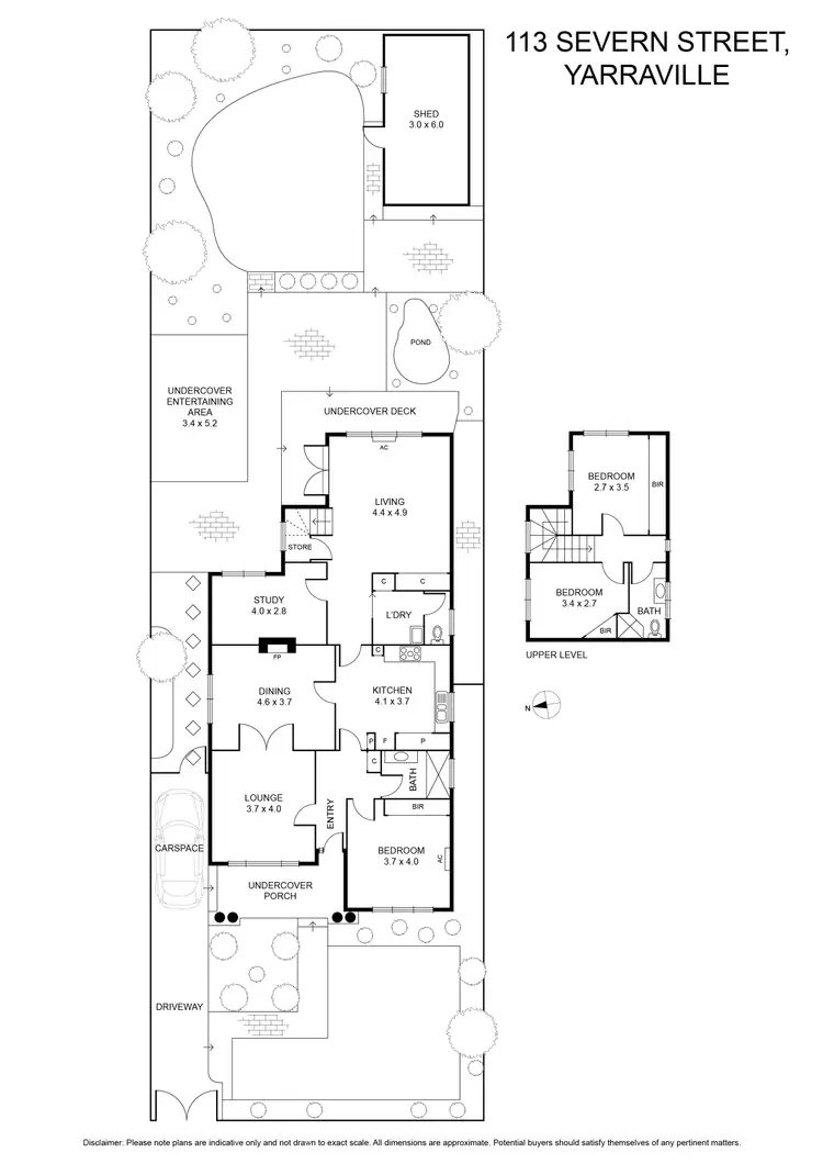 Floorplan of Homely house listing, 113 Severn Street, Yarraville VIC 3013