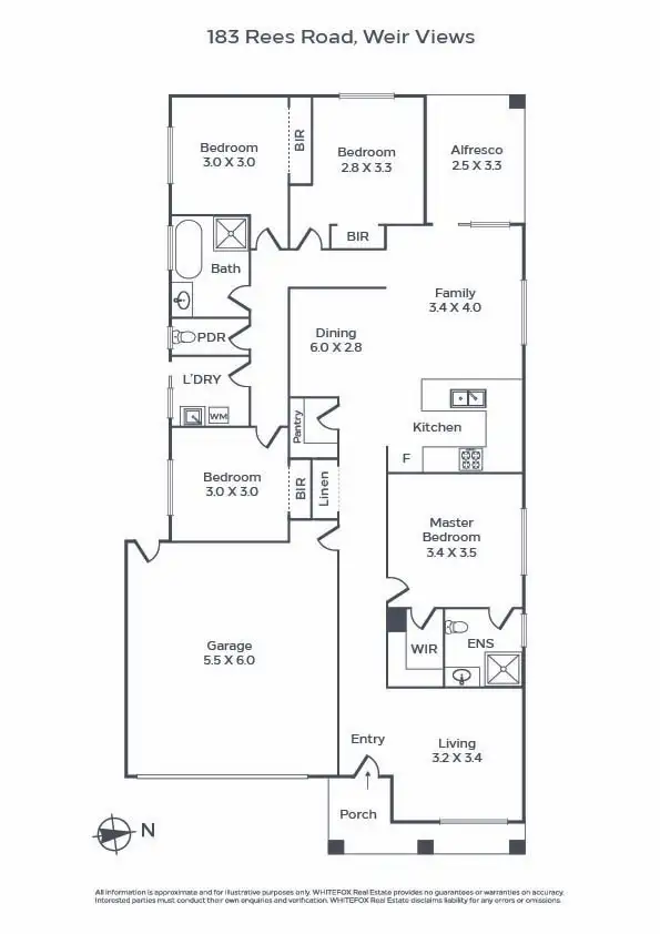 Floorplan of Homely house listing, 183 Rees Road, Weir Views VIC 3338