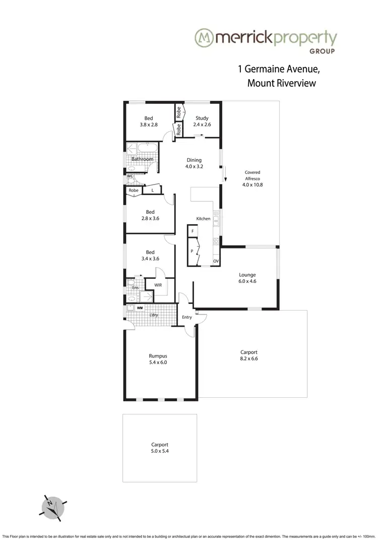 Floorplan of Homely house listing, 1 Germaine Avenue, Mount Riverview NSW 2774