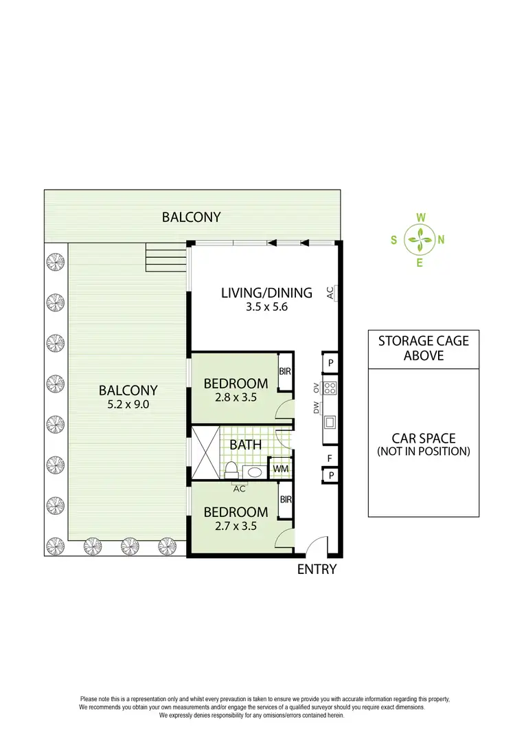 Floorplan of Homely apartment listing, 107/730A Centre Road, Bentleigh East VIC 3165