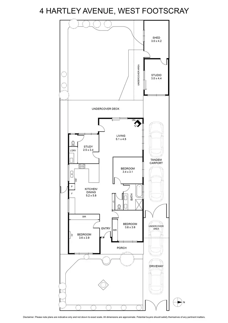 Floorplan of Homely house listing, 4 Hartley Avenue, West Footscray VIC 3012