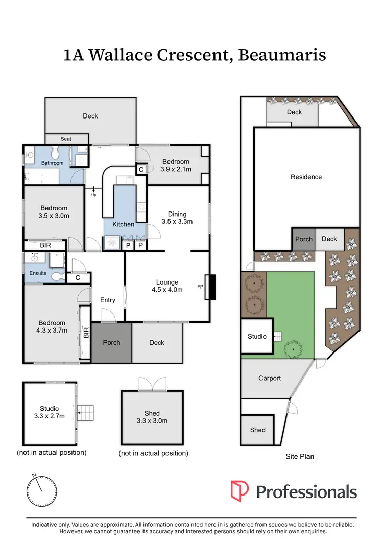 Floorplan of Homely townhouse listing, 1A Wallace Crescent, Beaumaris VIC 3193