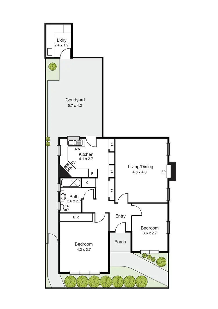 Floorplan of Homely house listing, 1/17 Albion Street, Balaclava VIC 3183