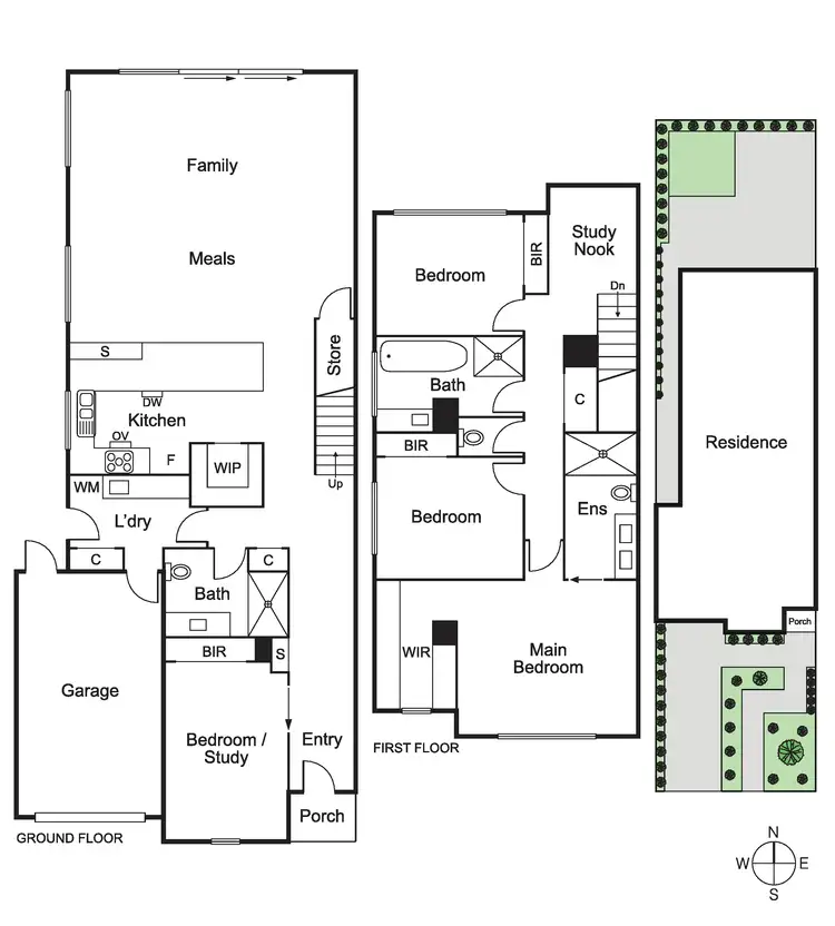 Floorplan of Homely townhouse listing, 18B Winston Drive, Caulfield South VIC 3162