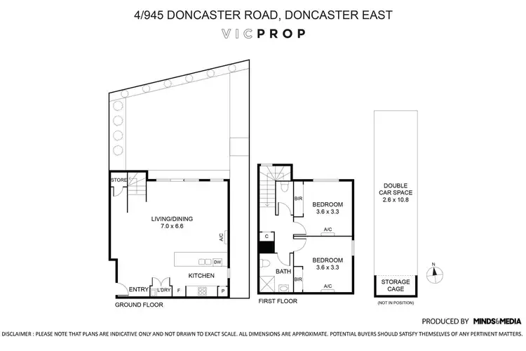 Floorplan of Homely townhouse listing, 4/945 Doncaster Road, Doncaster East VIC 3109